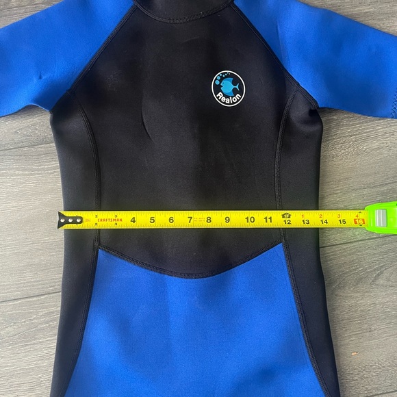 Kids Blue and Black Rashguard Wetsuit - Picture 2 of 4